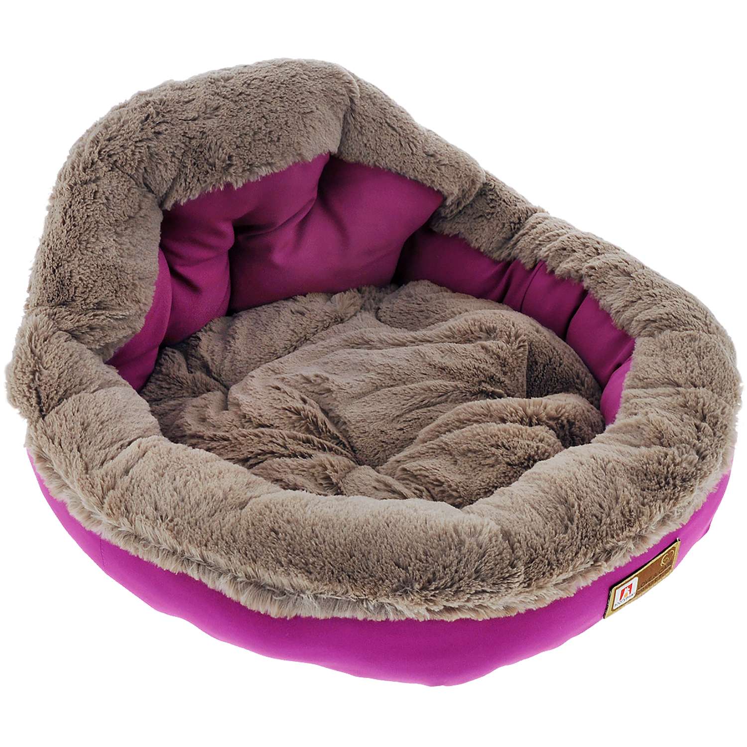 Лежак для собак и кошек Зоогурман Президент Розовая фуксия - фото 1