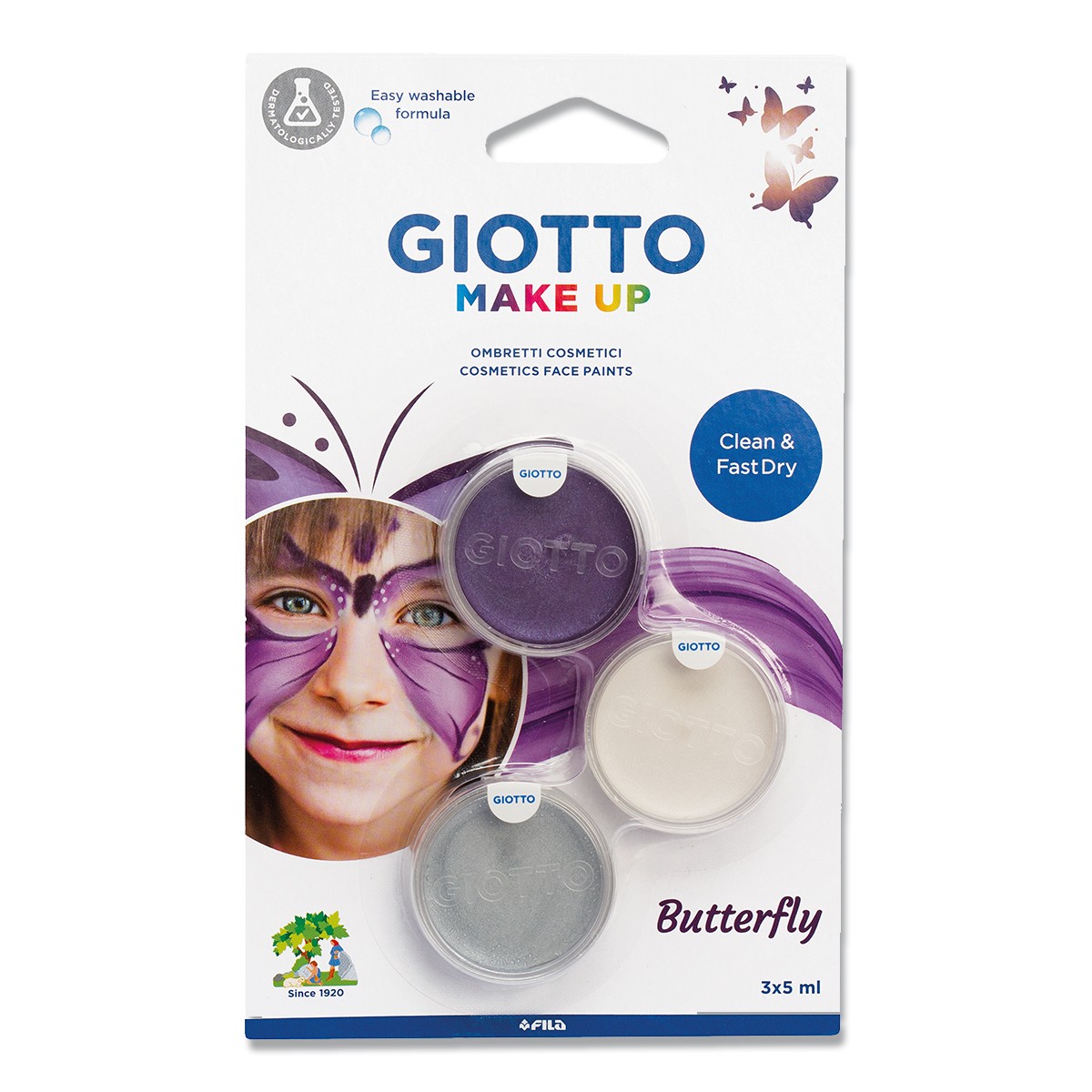 Грим GIOTTO MAKEUP BATTERFLY в блистере 3 шт по 5 мл - фото 1