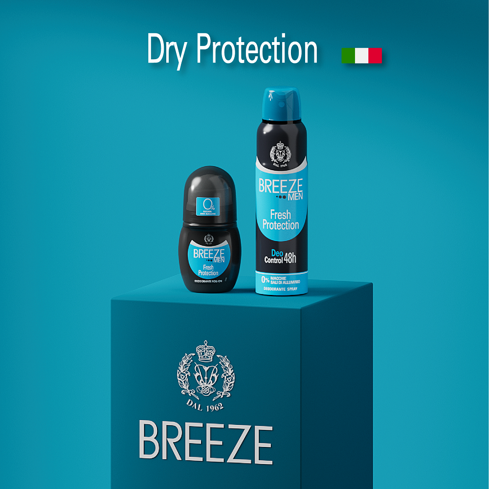 Дезодорант роликовый BREEZE для тела fresh protection 50мл - фото 5