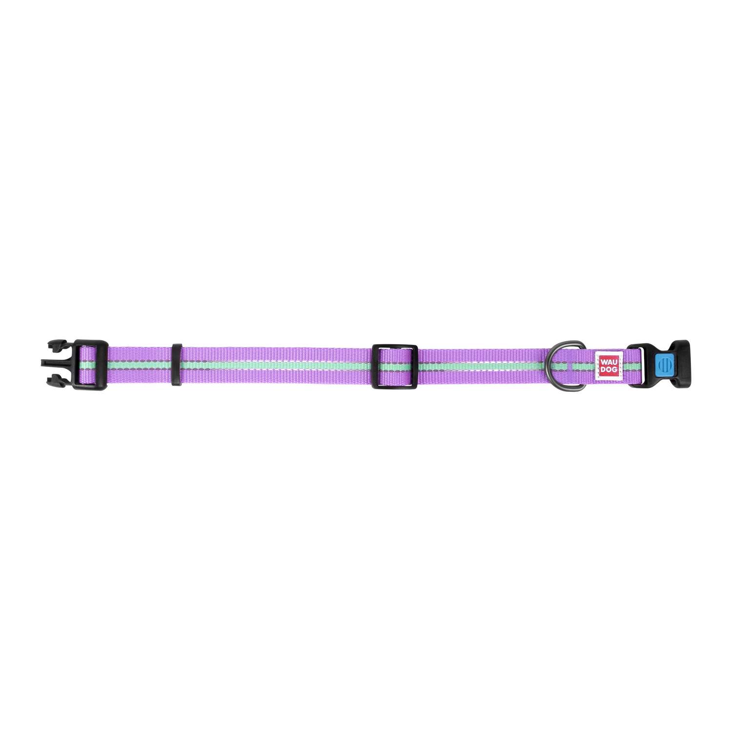 Ошейник для собак Waudog Nylon светящийся большой Фиолетовый - фото 2