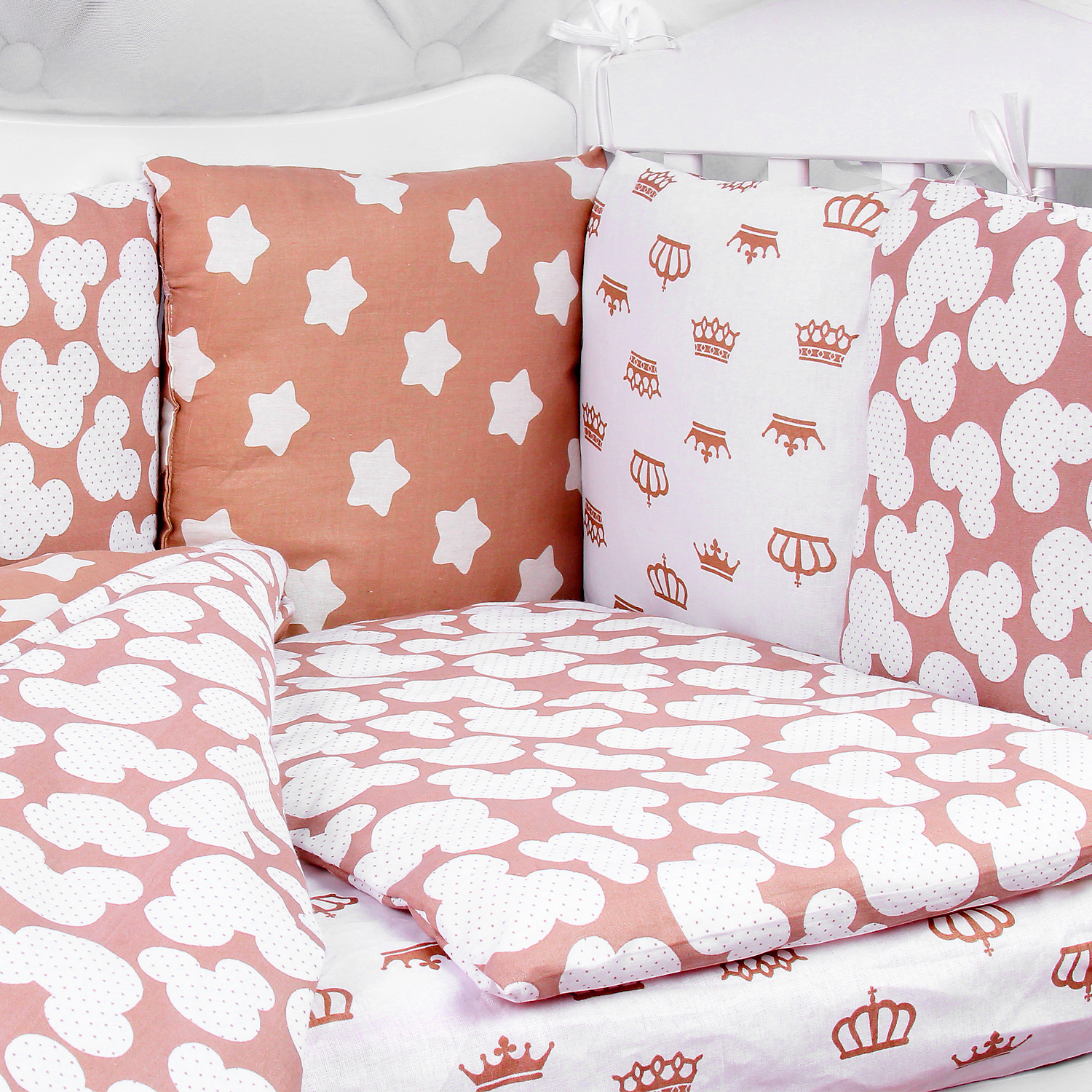 Комплект постельного белья Amarobaby Soft 4предмета Коричневый - фото 6
