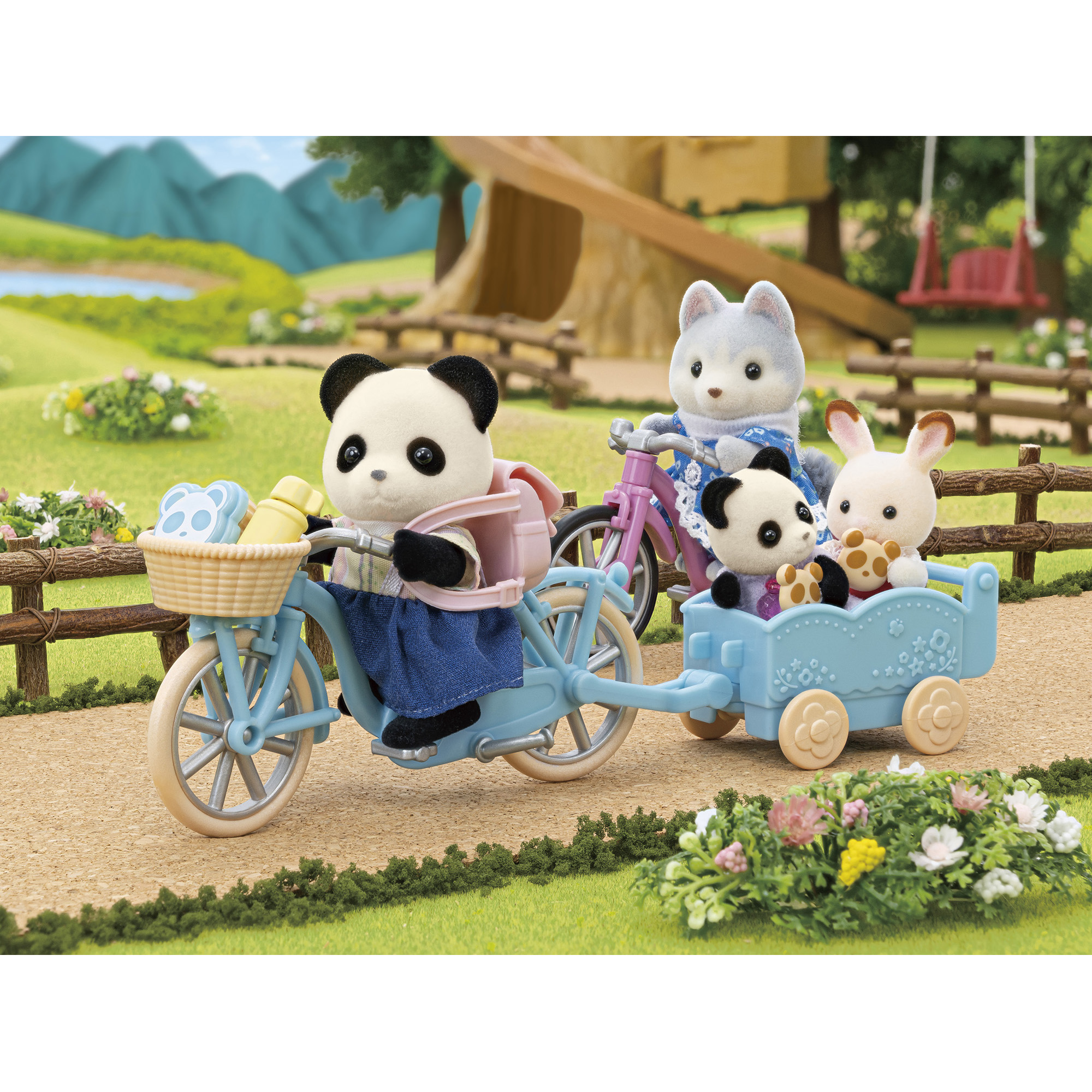 Набор Sylvanian Families Прогулка на велосипеде и катание на роликах 5652 - фото 4