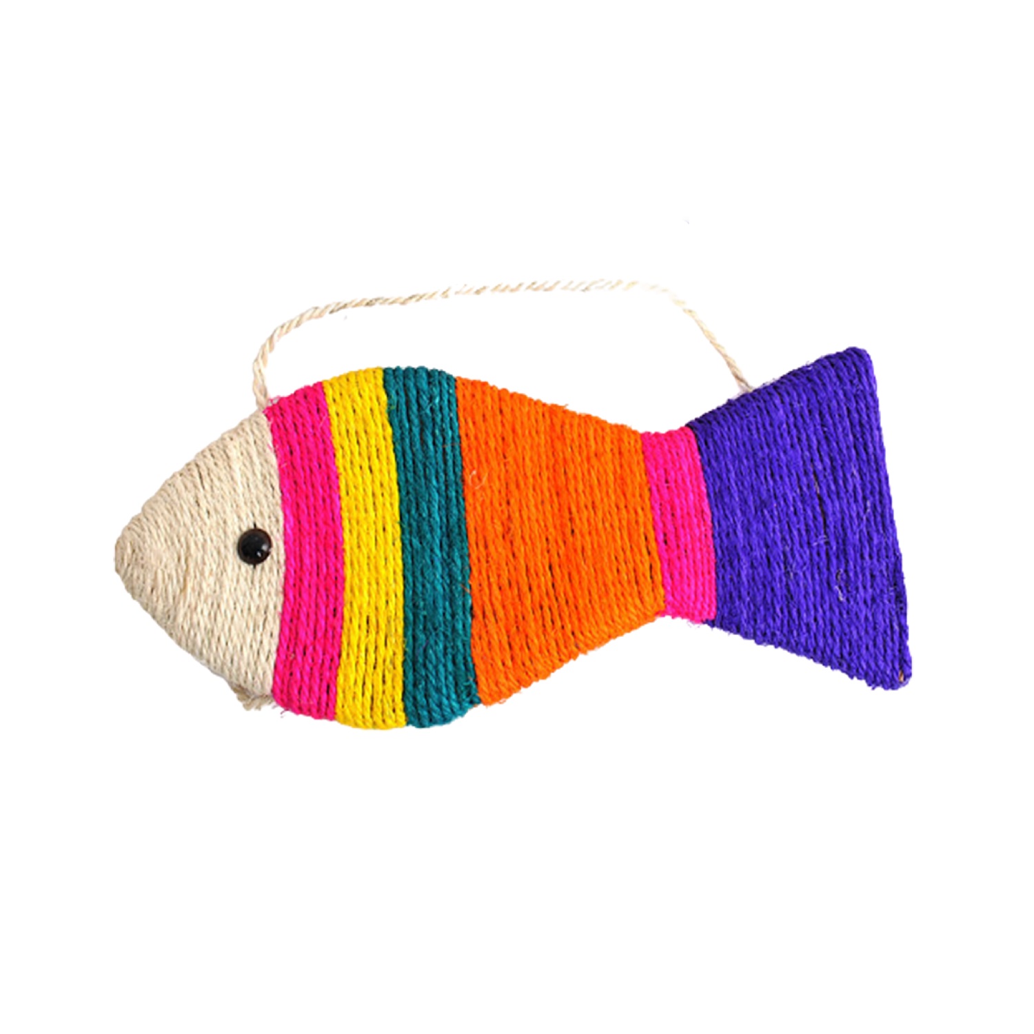 Игрушка для кошек Lilli Pet Sisal fish small 25х13х2см - фото 1