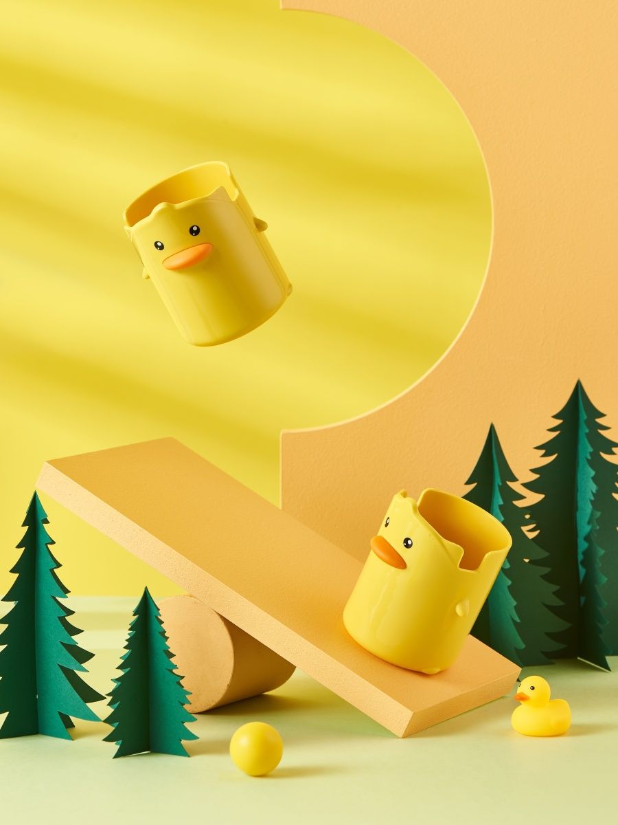 Стакан для зубных щеток iLikeGift Little duck yellow - фото 13