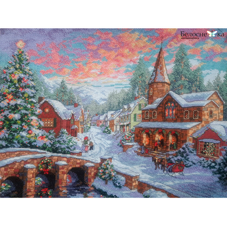 Наборы для вышивания Белоснежка «Рождественская ночь» Вышивка крестиком 34 х 47 см