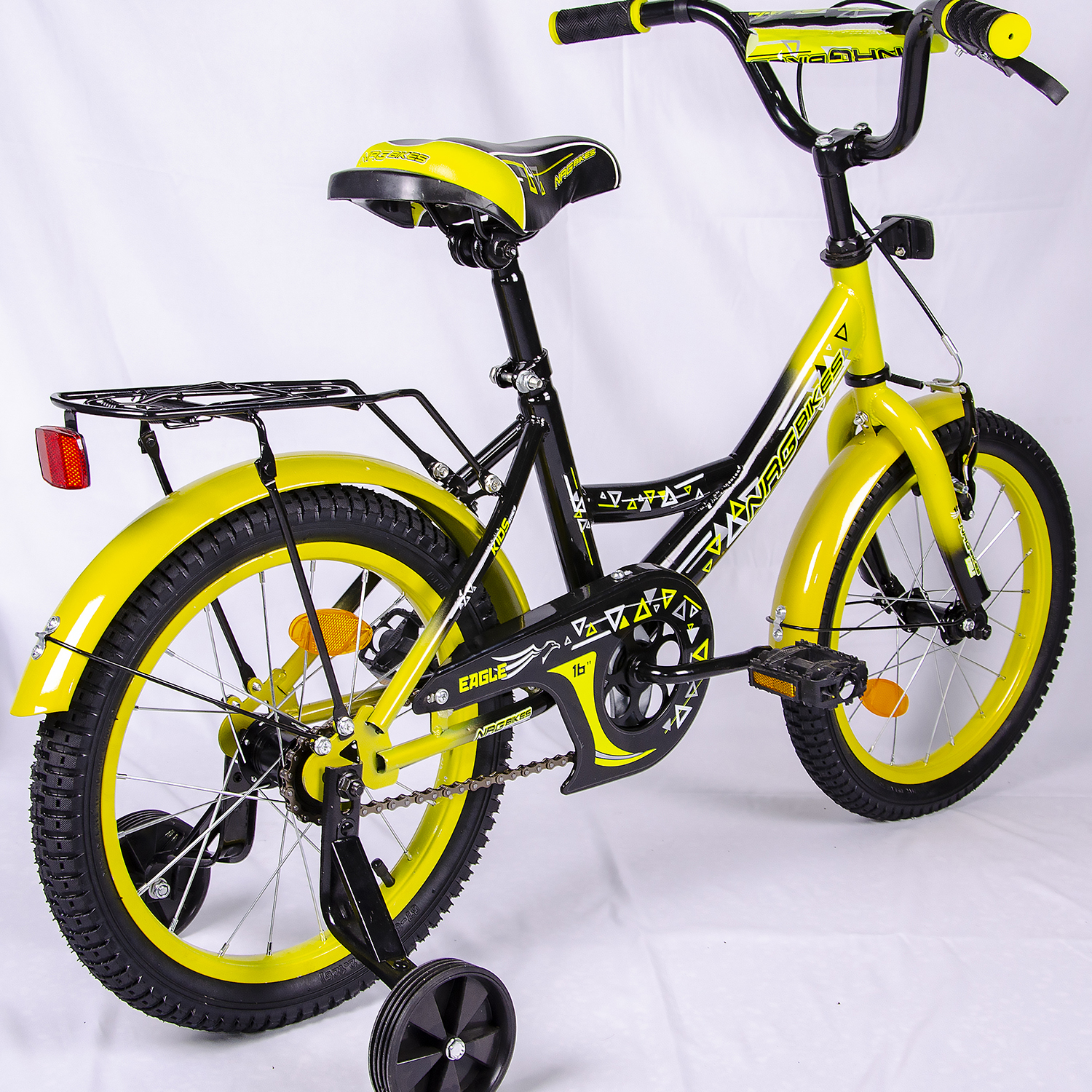 Велосипед NRG BIKES EAGLE 16 black-lemon - фото 4