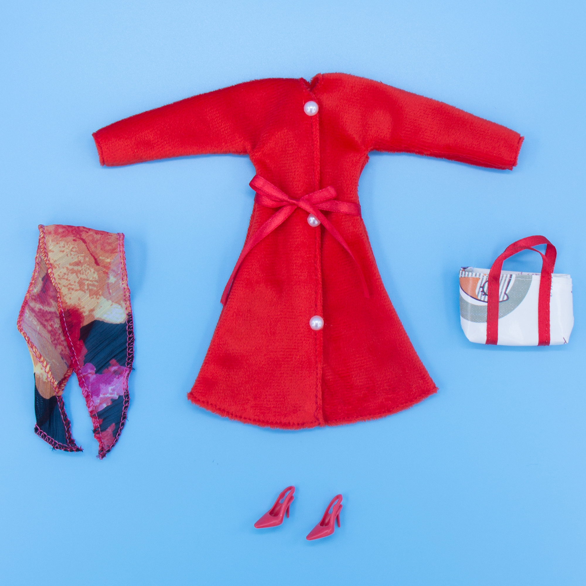 Пальто Модница для куклы 29 см 1906 красный 1906красный - фото 12