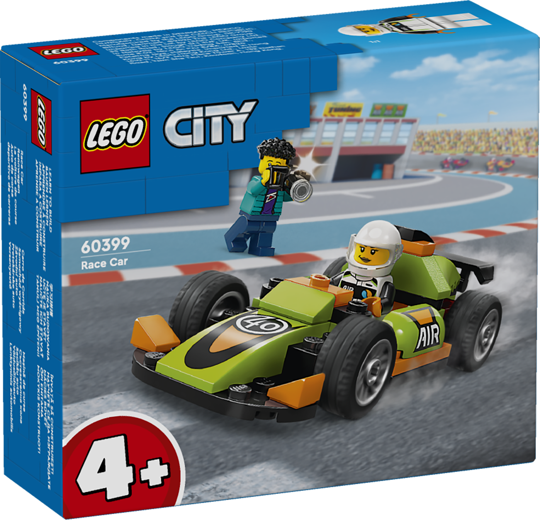 Конструктор LEGO City Зеленый Гоночный автомобиль 60399 - фото 4