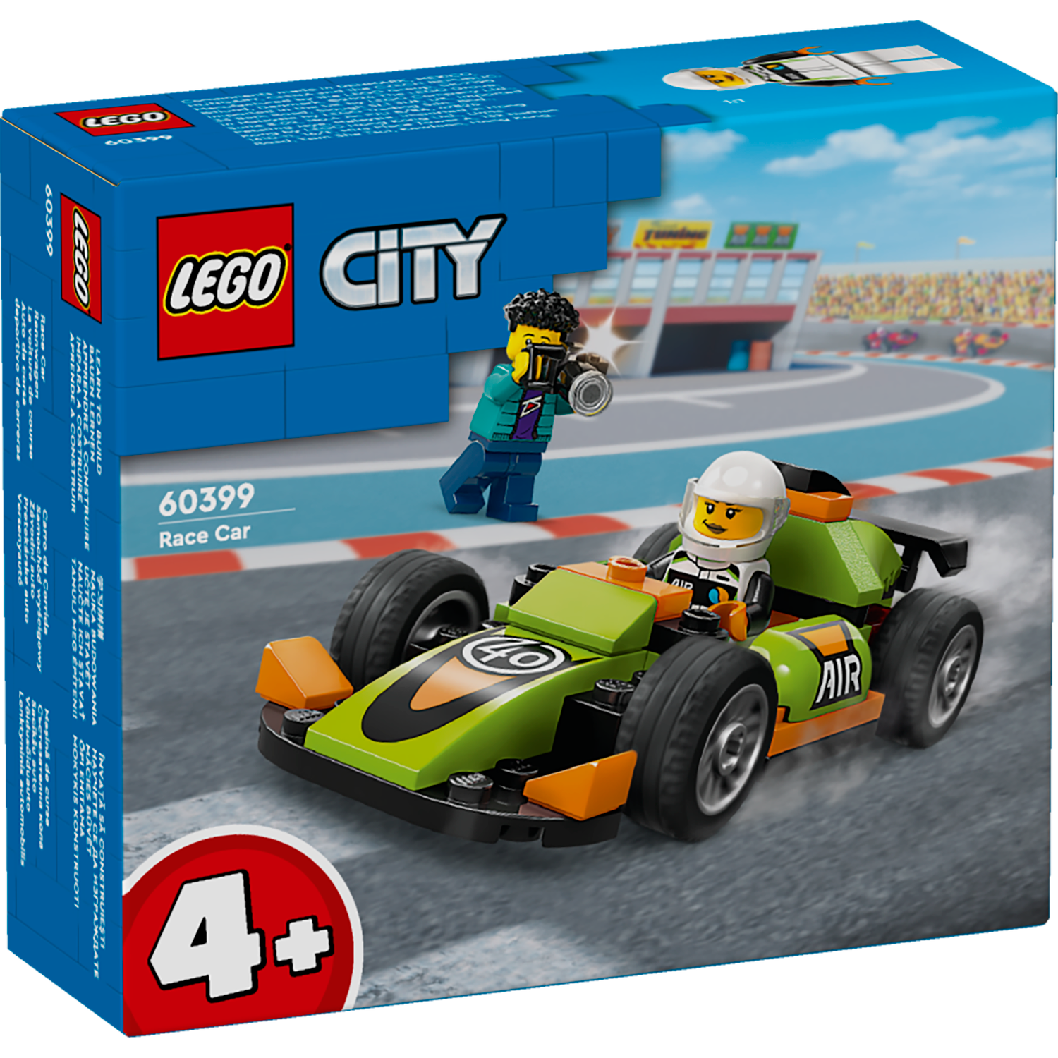 Конструктор LEGO City Зеленый Гоночный автомобиль 60399 - фото 4