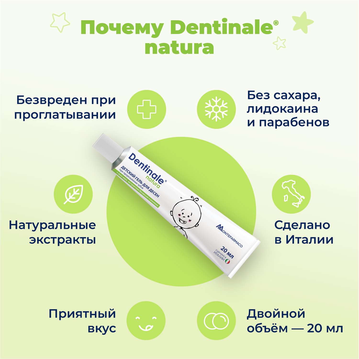 Dentinale natura детский гель для десен