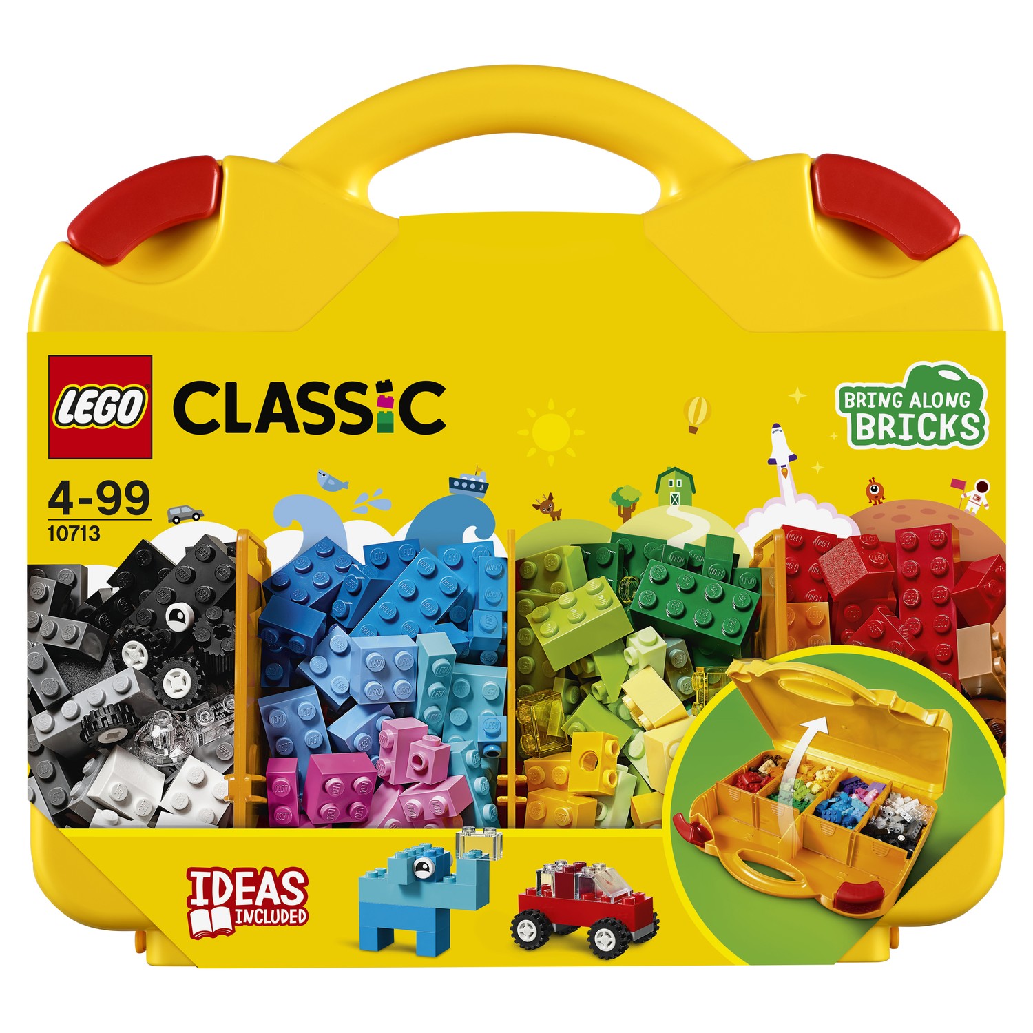 Конструктор LEGO Чемоданчик для творчества и конструирования Classic  (10713) купить по цене 999 ₽ в интернет-магазине Детский мир