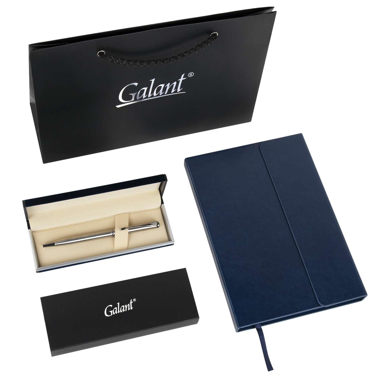 Подарочный набор Galant ручка шариковая и ежедневник А5 в пакете - фото 1