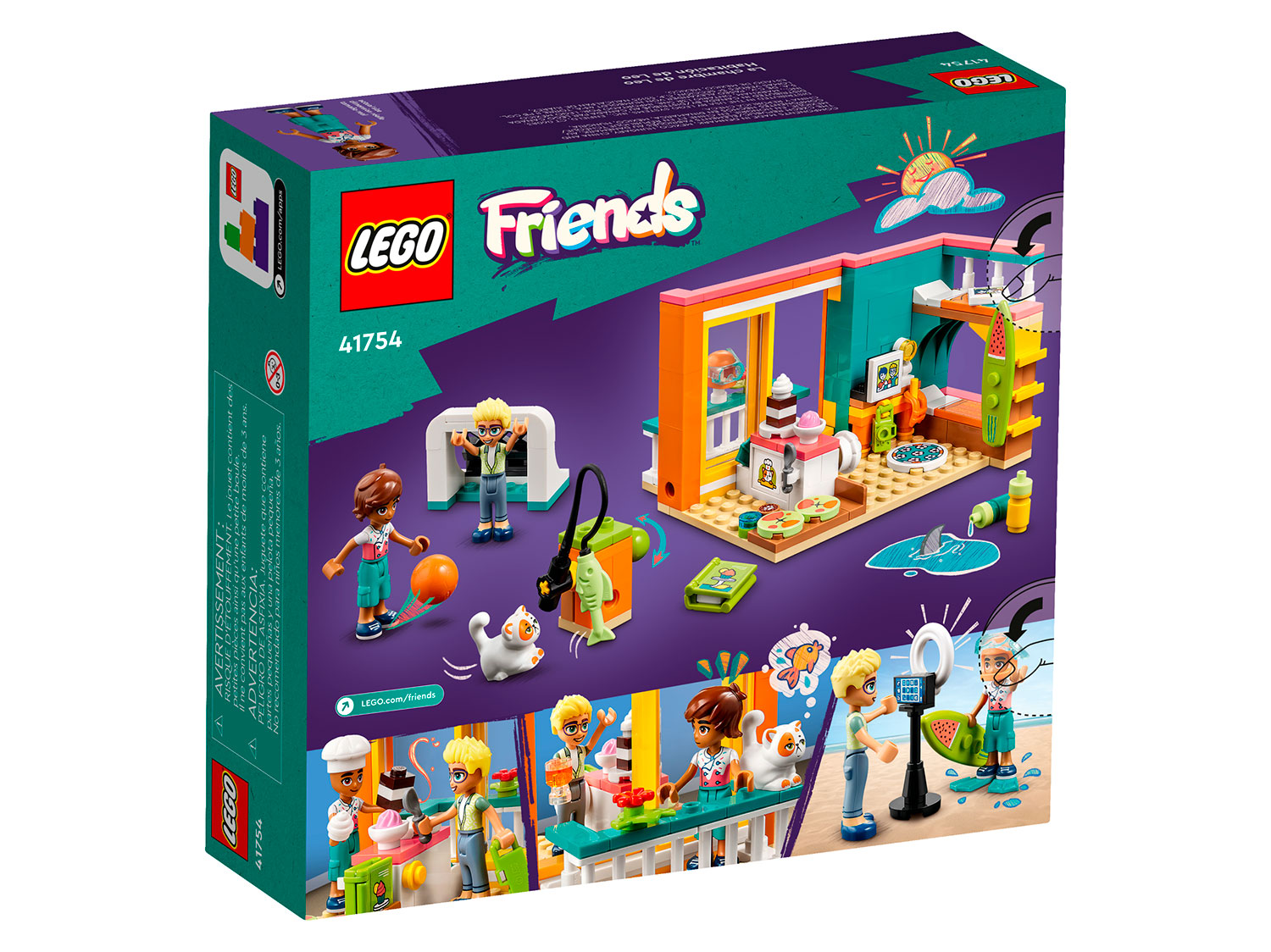 Конструктор детский LEGO Friends Комната Лео 41754 - фото 9