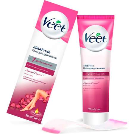 Крем для депиляции VEET С ароматом бархатной розы и эфирными маслами 90мл