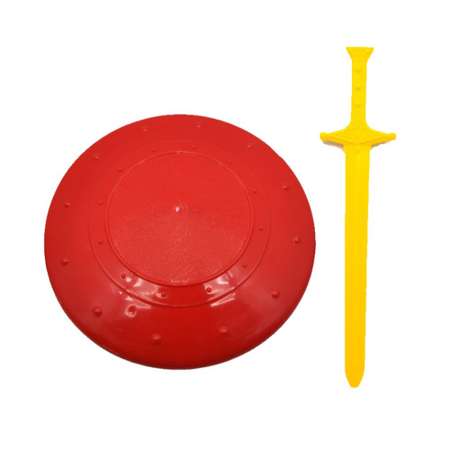 Игровой набор Maximus Щит и меч красный/желтый