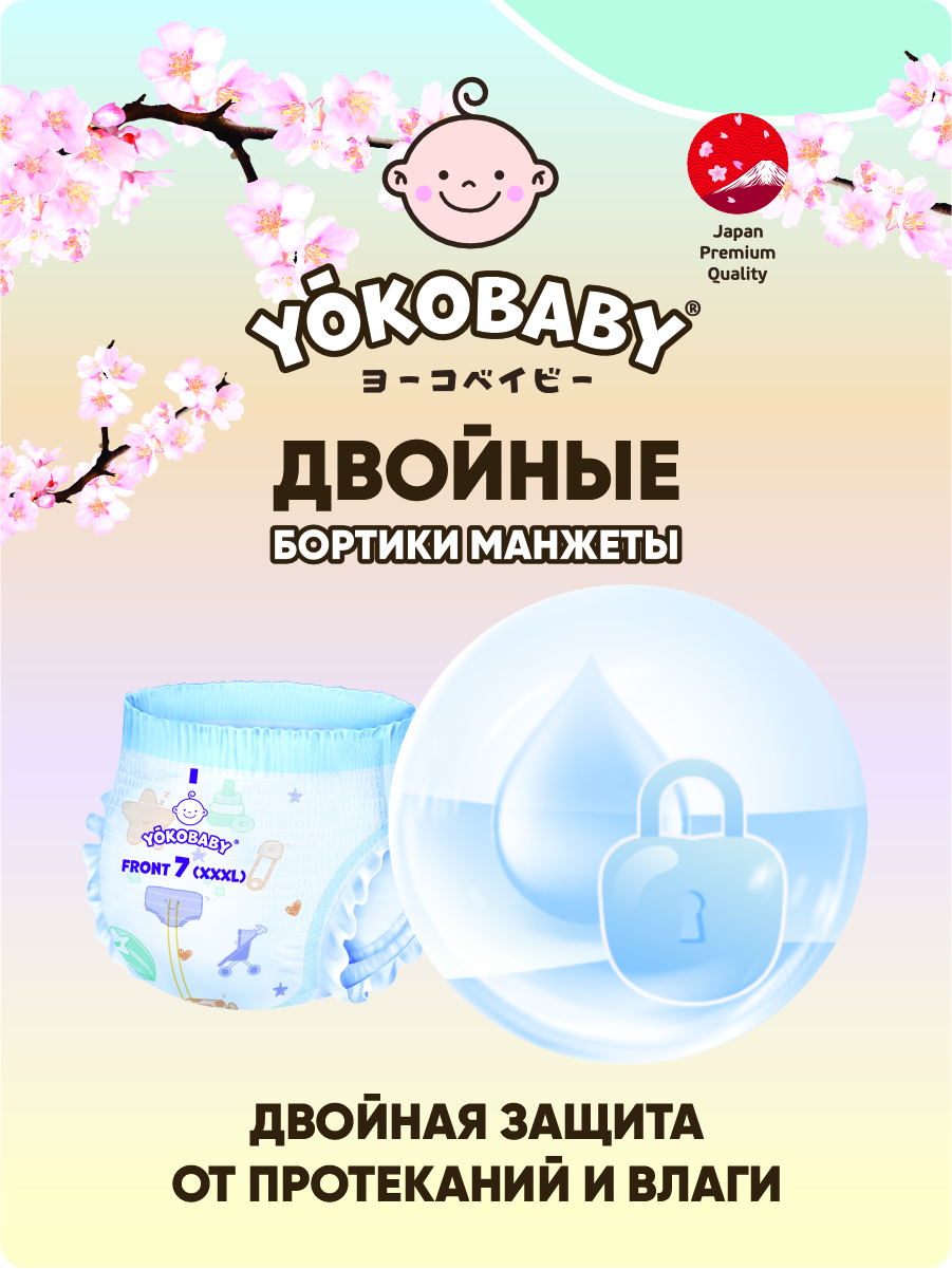 Трусики YokoBaby 4 46 шт. - фото 5