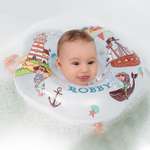 Круг для купания ROXY-KIDS надувной на шею для новорожденных и малышей Robby