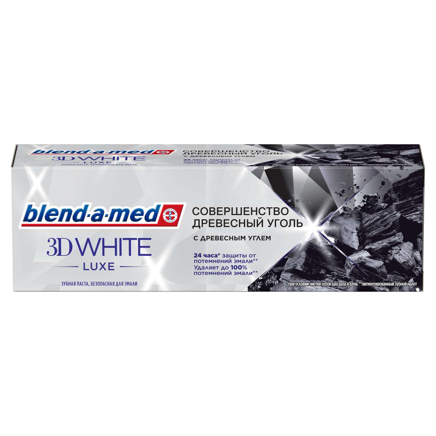 Зубная паста Blend-a-med 3D White Luxe Совершенство Древесный уголь 75мл - фото 1