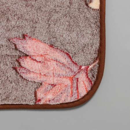 Набор ковриков Доляна для ванной и туалета «Осенние листья» 2 шт: 40×50 50×80 см