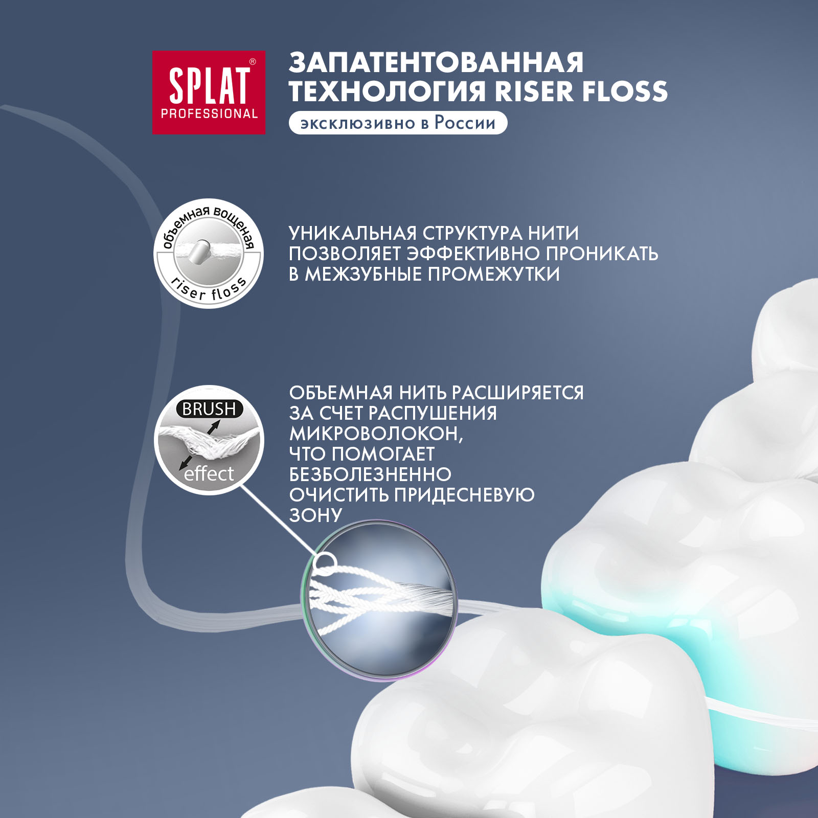 Зубная нить Splat Dental Floss с ароматом апельсина и корицы 40м - фото 3