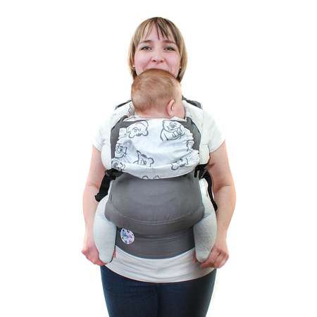 Эрго-рюкзак SlingMe Комфорт с 4 месяцев без намотки от 7 до 20 кг Тедди