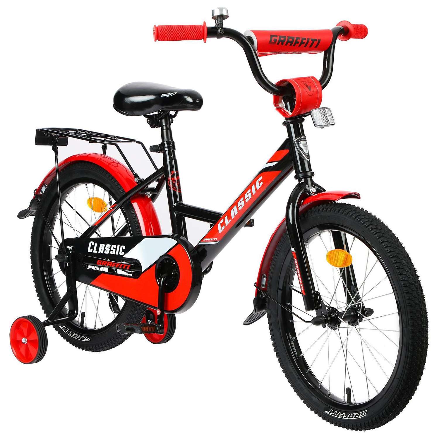 Велосипед GRAFFITI 20 Classic цвет черный/красный - фото 2