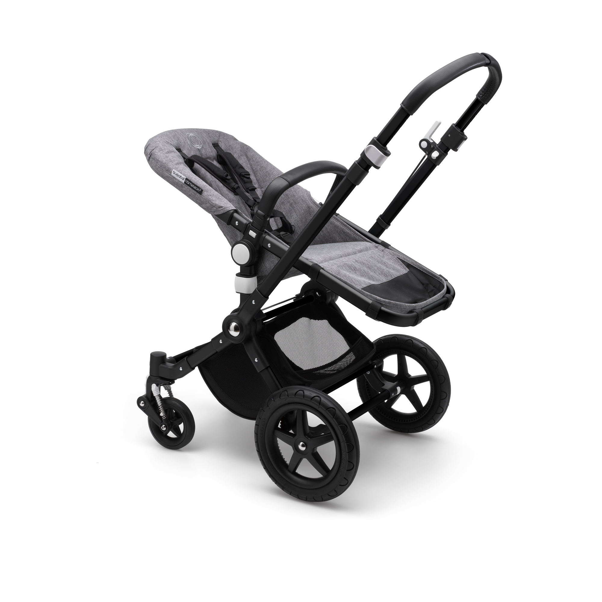 Коляска 2в1 Bugaboo Cameleon3 Plus base Black/Grey melange 239156GM01 - фото 2