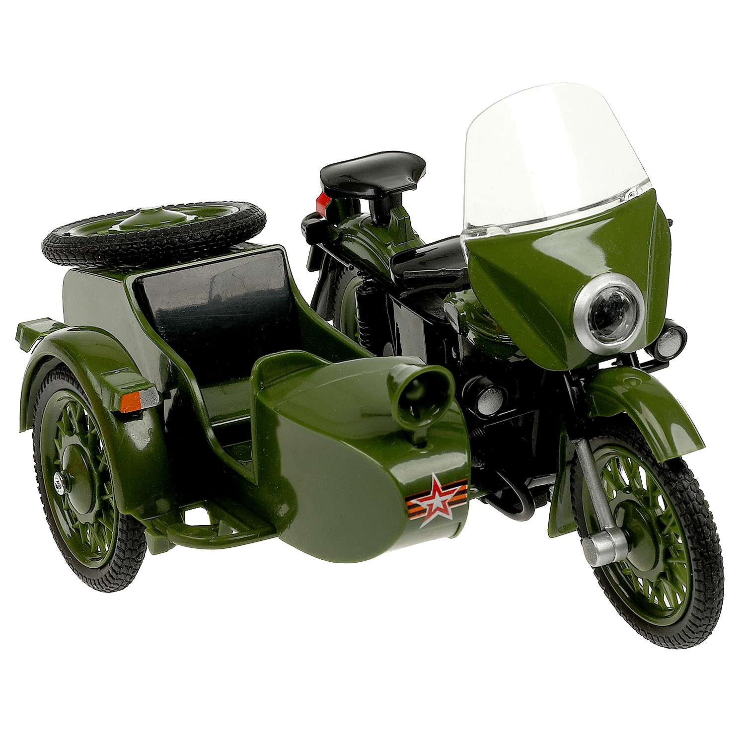 Модель Технопарк Мотоцикл с коляской 367943 367943 - фото 1
