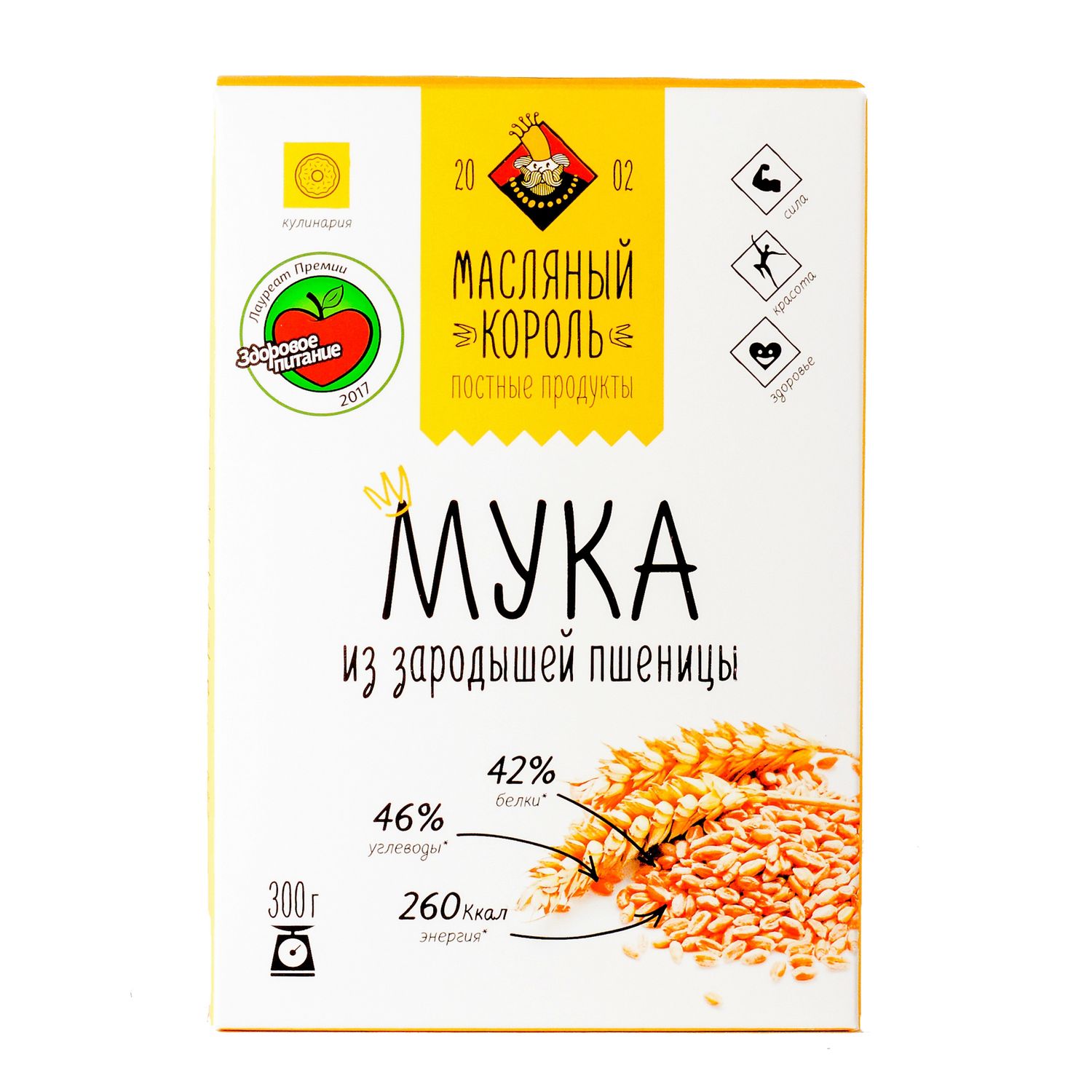 Мука Масляный король из зародышей пшеницы 300г - фото 1