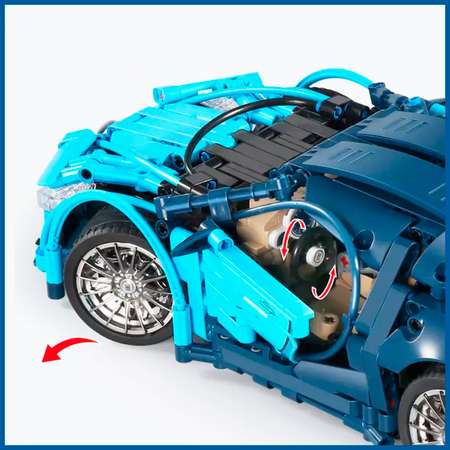Игрушка LX Конструктор Техник Bugatti Chiron 1355 деталей