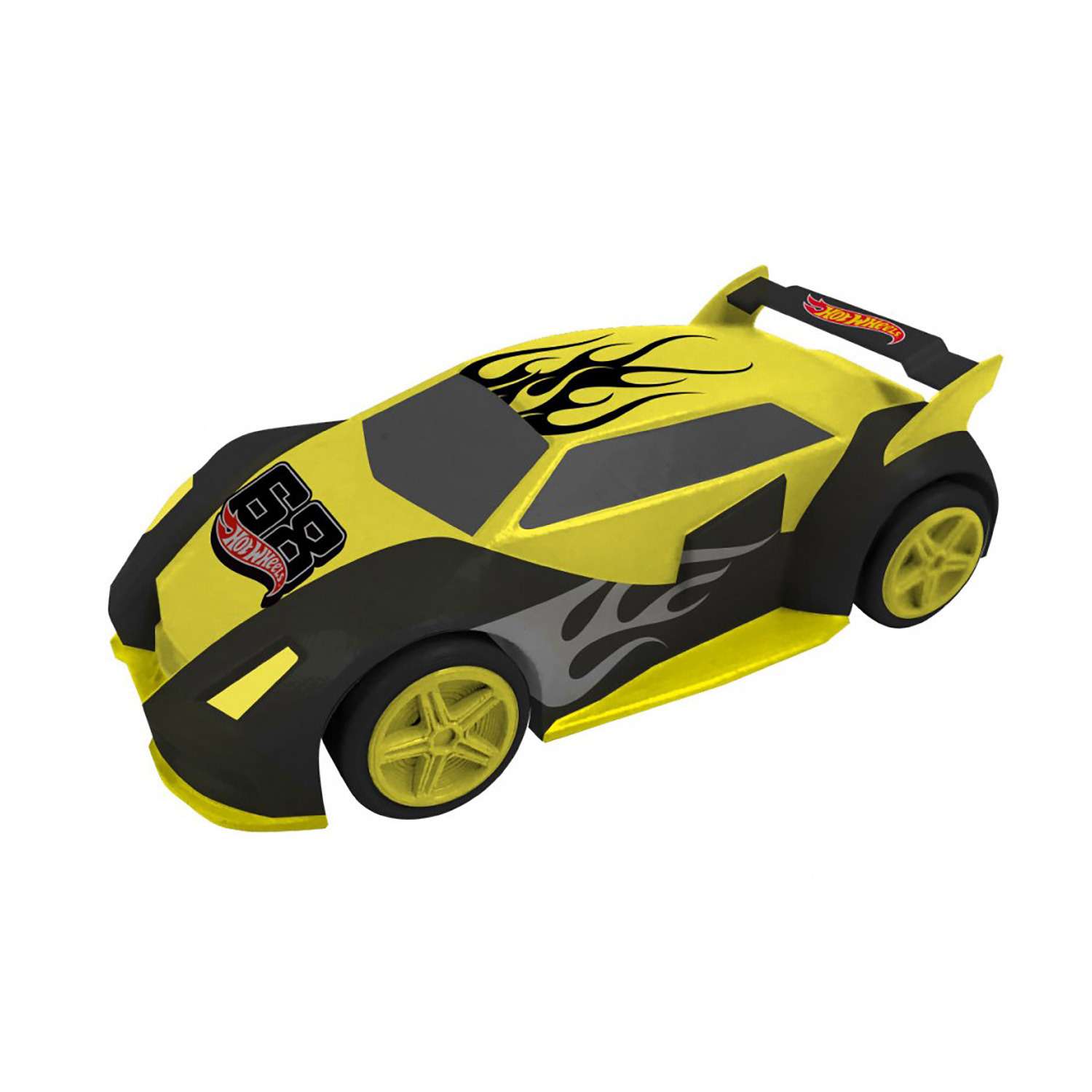 Машинка для трэка KidzTech Hot Wheels 1/43-4 Желто-фиолетовая 83144 - фото 1