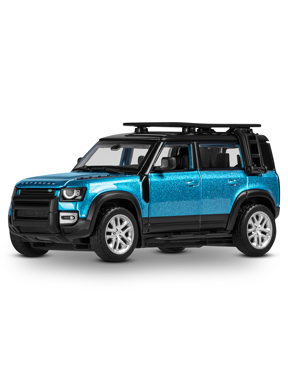 Автомобиль ДЖАМБО Land Rover 1:43 синий JB1251655 - фото 11