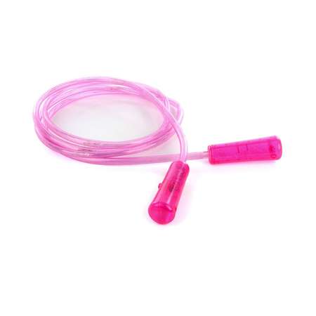 Светящаяся скакалка Uniglodis Цвет ручек: розовый