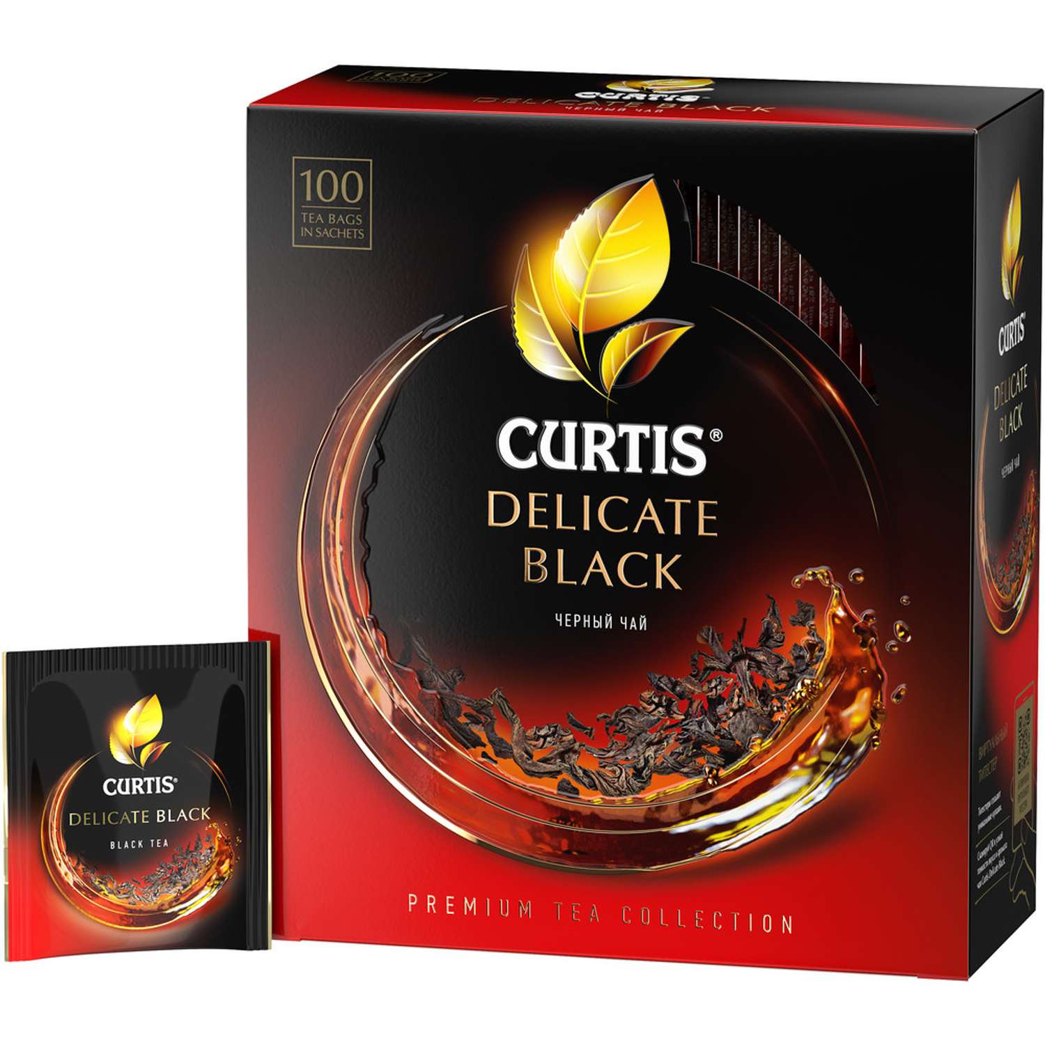 Чай в пакетиках Curtis Delicate Black черный 100 пакетиков - фото 1
