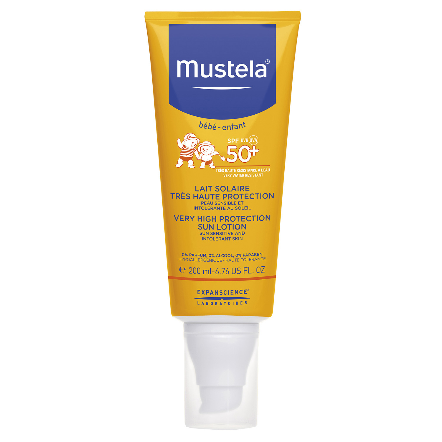 Молочко солнцезащитное Mustela Sun SPF50 200мл 3504105-031541 - фото 1