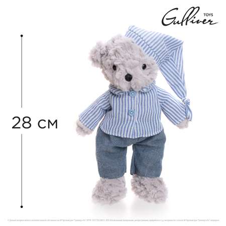 Мягкая игрушка Gulliver Мишка в пижаме 28 см