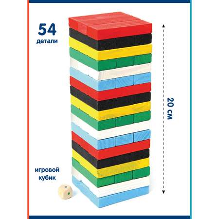 Игра настольная Фабрика Фантазий Башня 54 детали из дерева