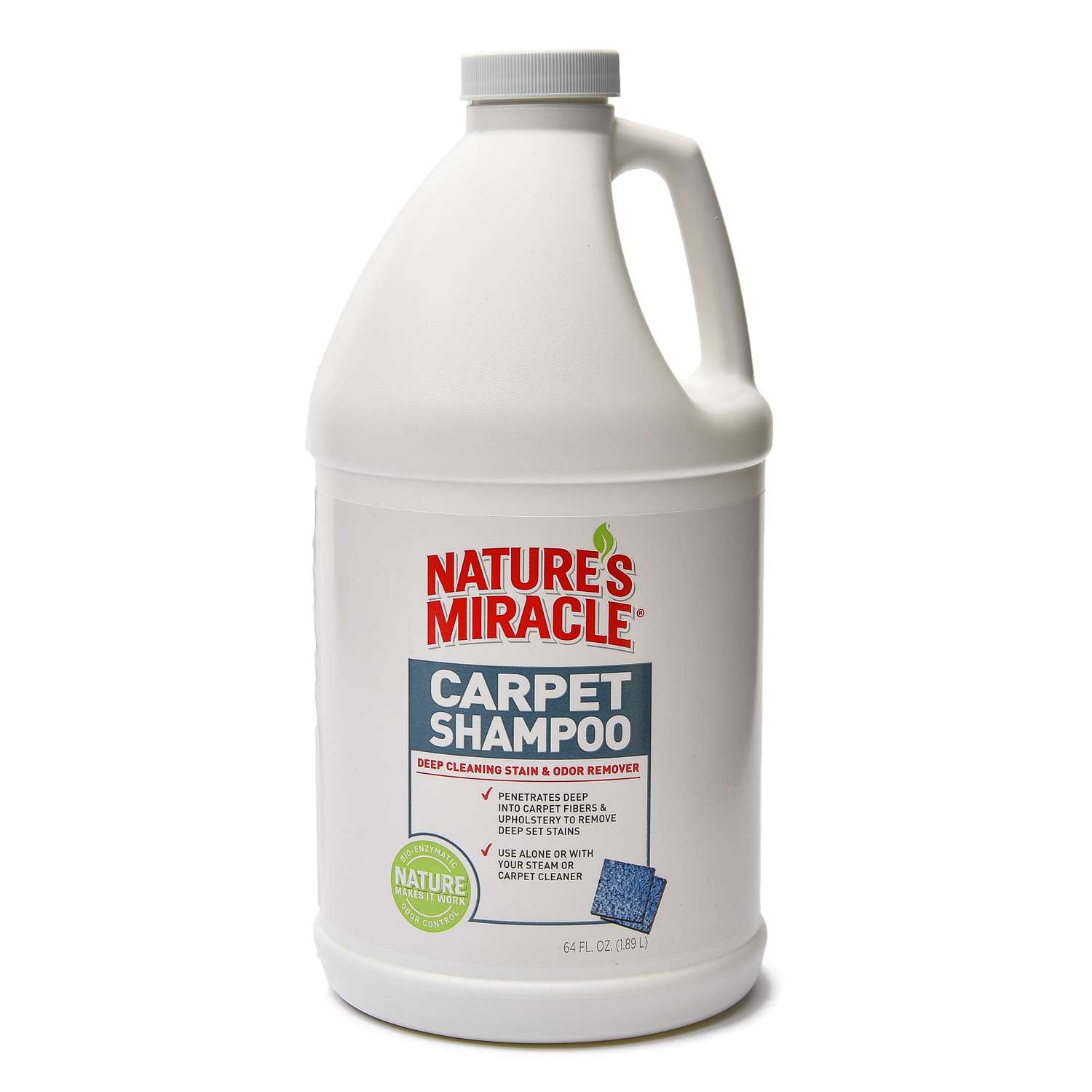 Средство моющее для ковров и мягкой мебели Natures Miracle CarpetShampoo с нейтрализаторами аллергенов 1.9 л - фото 1