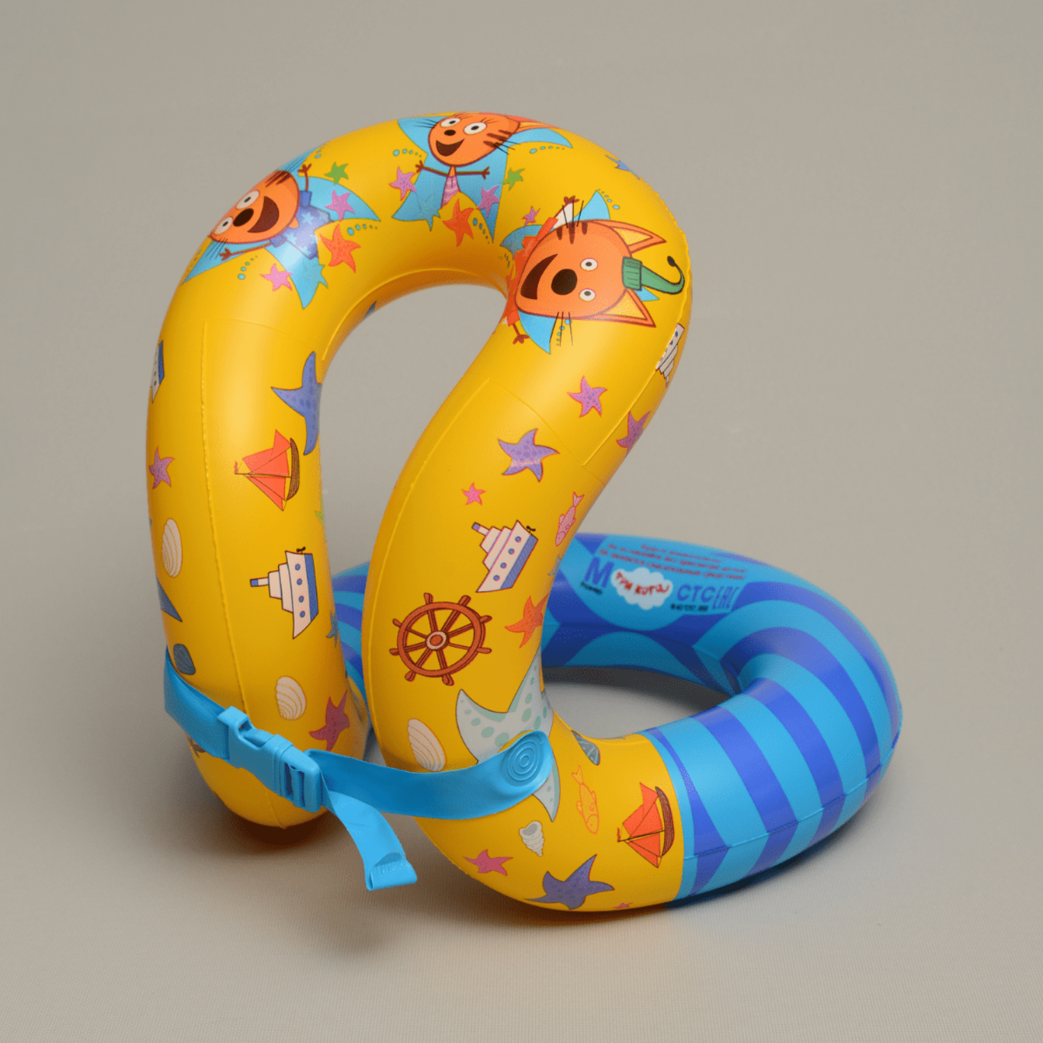 Жилет для плавания Три Кота желто-голубой M купить по цене 599 ₽ в  интернет-магазине Детский мир