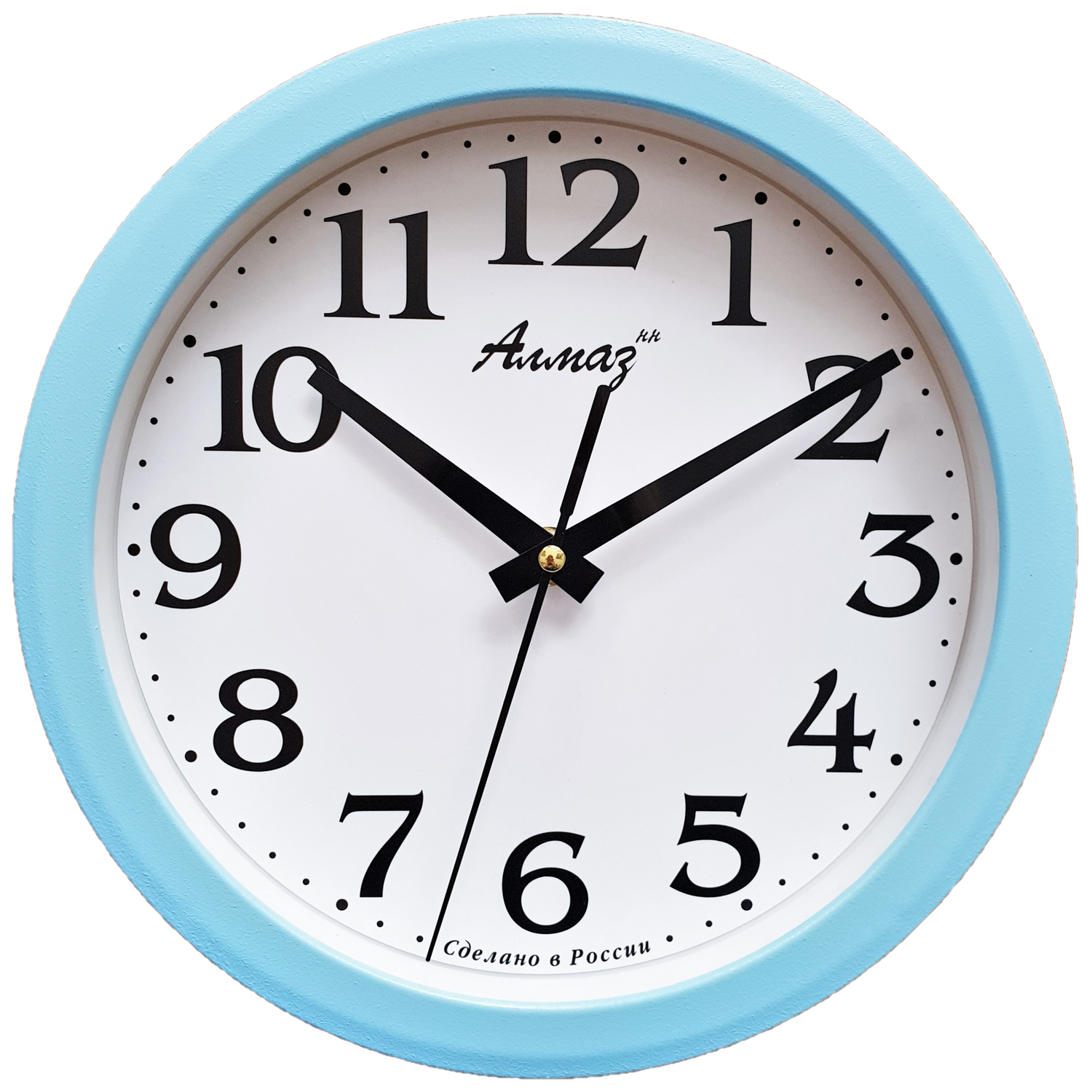Часы АлмазНН настенные круглые голубые 22.5 см - фото 1