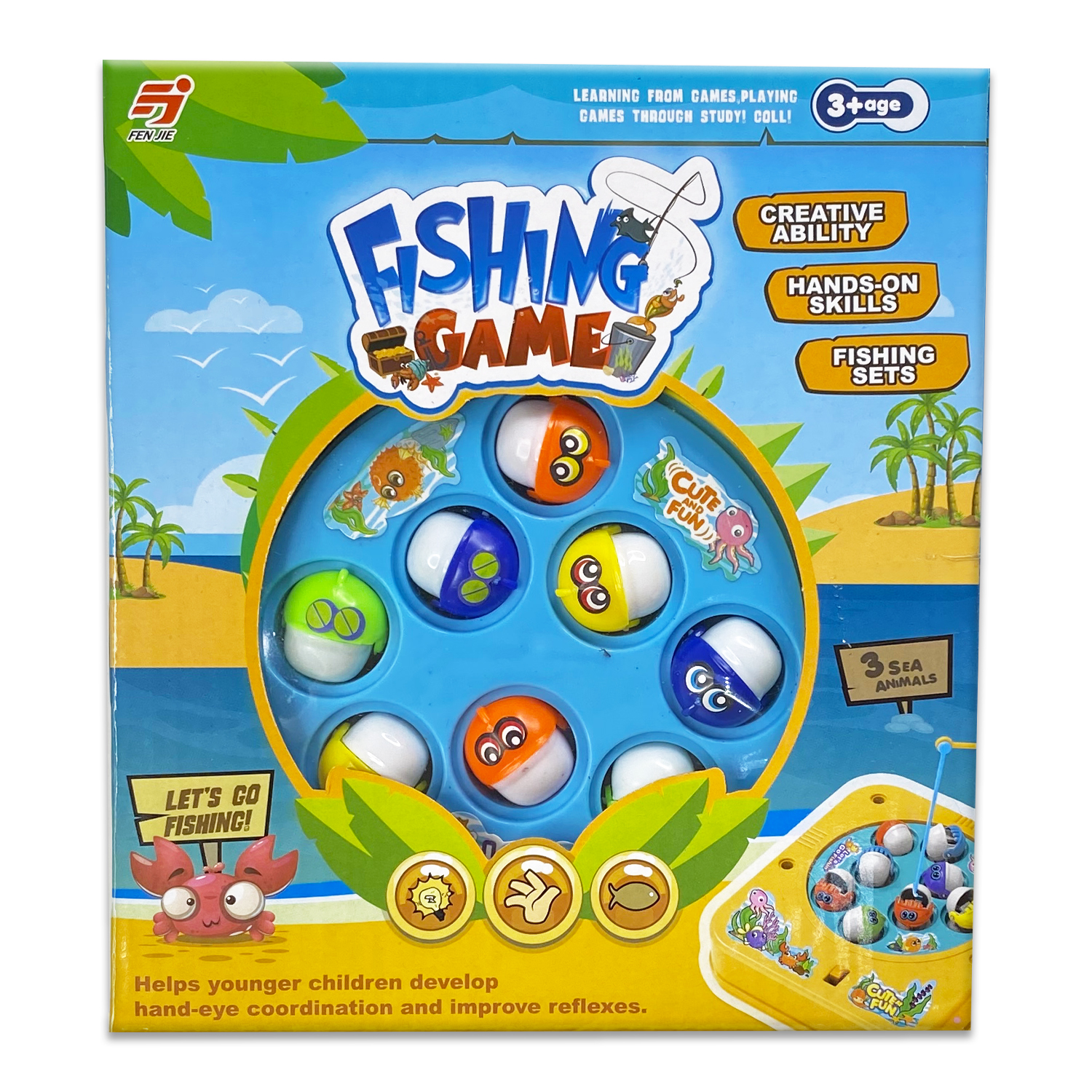 Настольная игра MINI-TOYS рыбалка для детей «Fishing Game» музыкальная  купить по цене 560 ₽ в интернет-магазине Детский мир