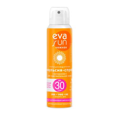 Солнцезащитная эмульсия-спрей Eva Sun EVA SUN для чувствительной кожи SPF 30/ крем, 120 мл