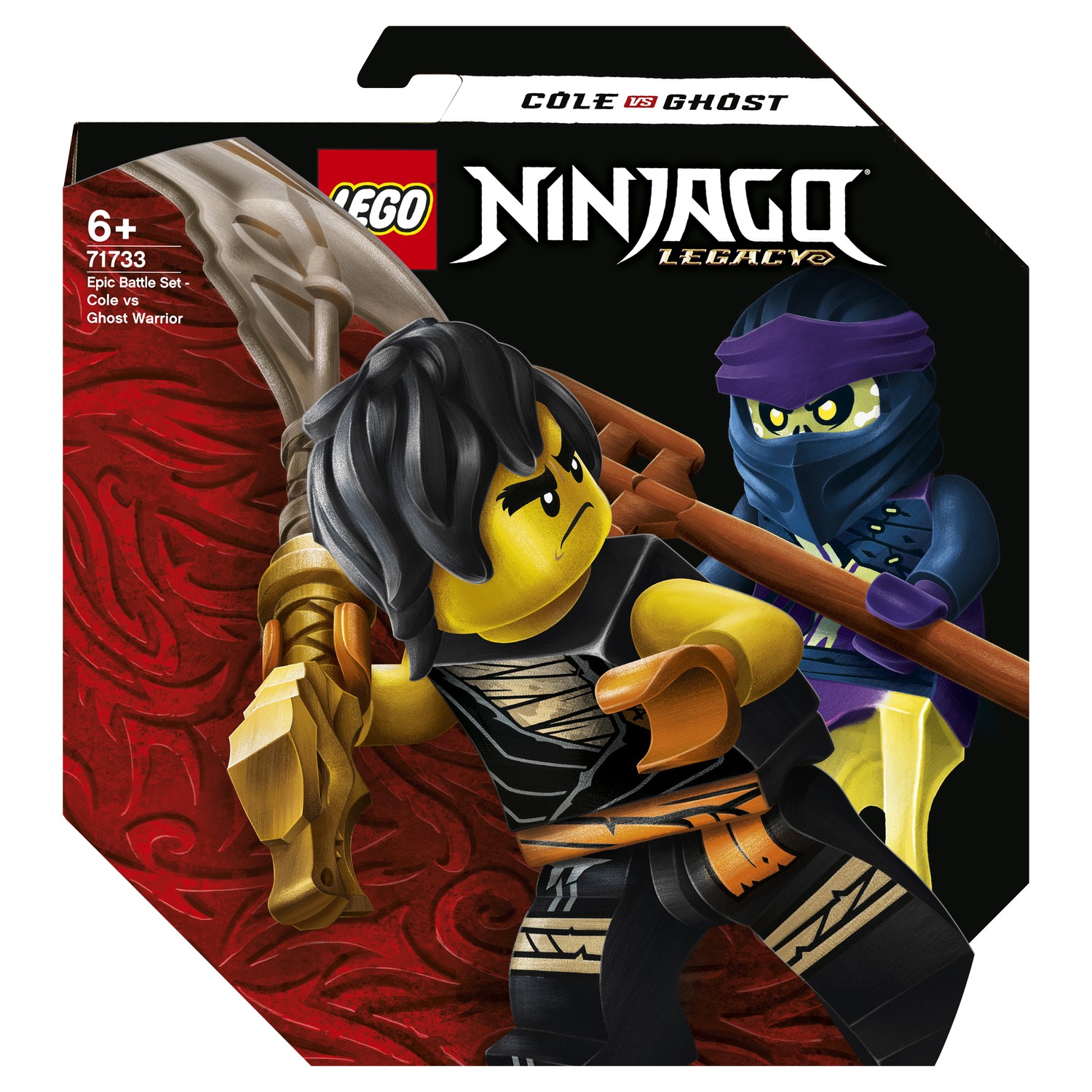 Конструктор LEGO Ninjago Легендарные битвы: Коул против Призрачного воина  71733 купить по цене 299 ₽ в интернет-магазине Детский мир