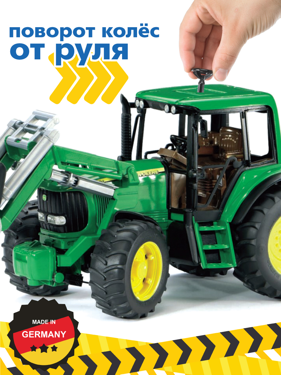 Трактор Bruder John Deere 1:16 02-052 - фото 3