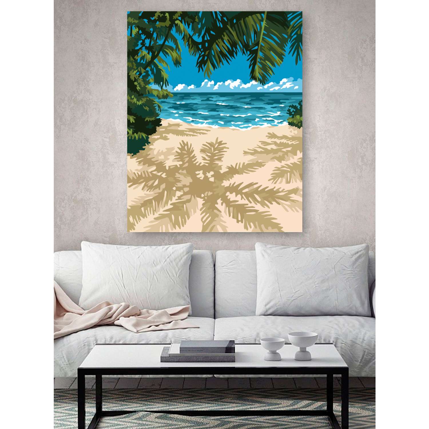 Картина по номерам Hobby Paint холст на деревянном подрамнике 40х50 см Райское побережье - фото 3