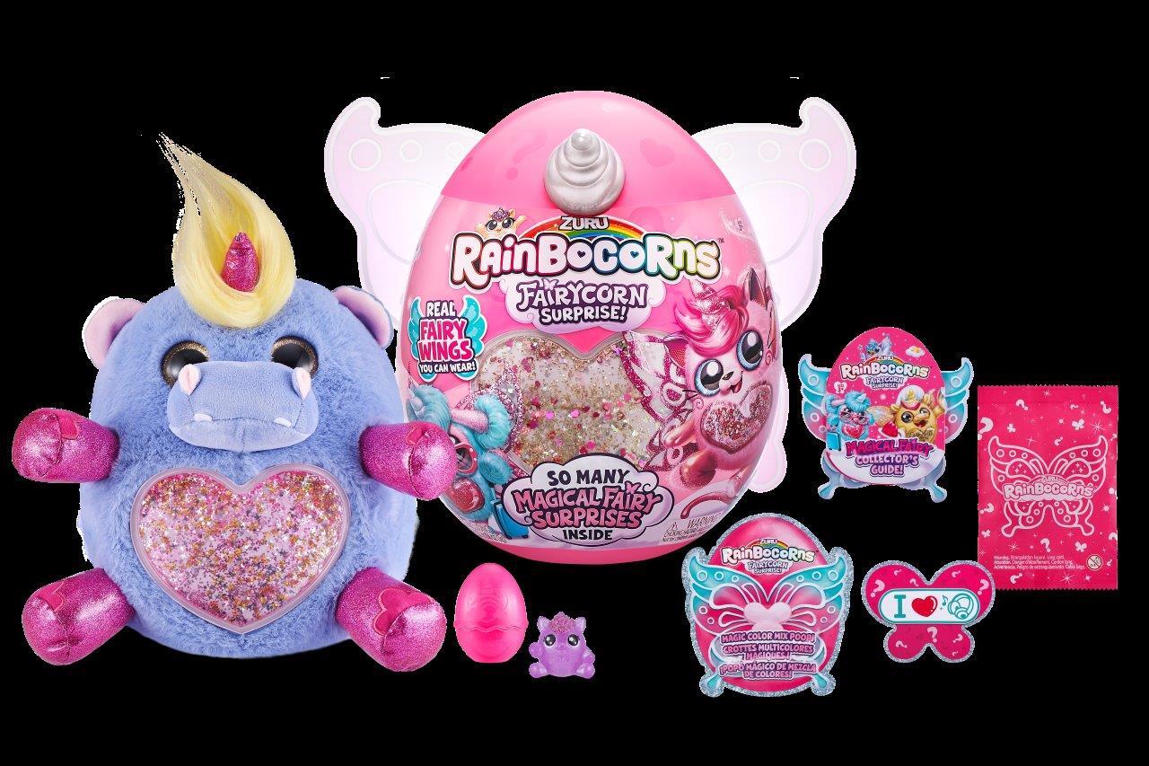 Игрушка сюрприз Zuru Rainbocorns Fairycorn Surprise плюшевый мини питомец в яйце - фото 19