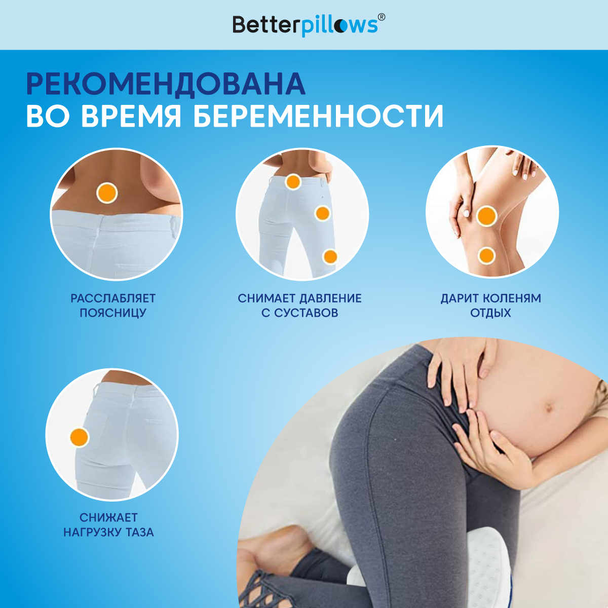 Подушка ортопедическая Betterpillows для ног - фото 4