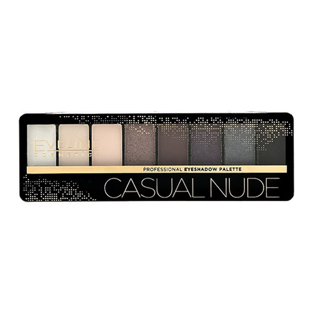 Палетка теней EVELINE Eyeshadow professional palette тон 04 casual nude - фото 3