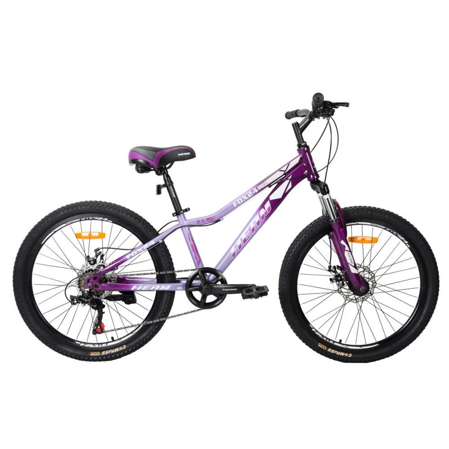 Велосипед подростковый Heam FOX 24 Girl Серый/Фиолетовый - фото 1