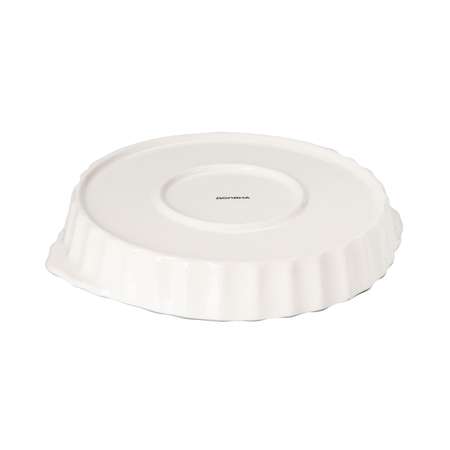 Блюдо Доляна из жаропрочной керамики для запекания «Дракоша» 28 5×25×4 3 см цвет белый